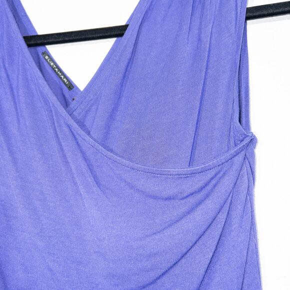 Elie Tahari Purple Cross Over Tank Top Size XS‎ - Picture 2 of 6